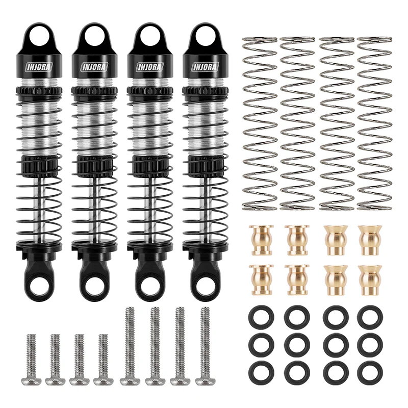 [Germany Clearance Deal] INJORA 53mm Aluminum Threaded Oil Shocks for 1/18 TRX4M (4M-24)