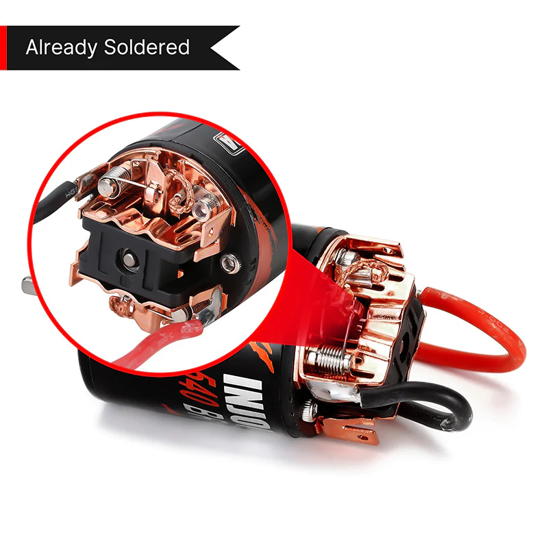 [Clearance Sale] INJORA 540 5-SLOT Waterproof Brushed Motor 11T 14T 19T 28T 33T for 1/10 RC Crawlers (INM10) - Image 6