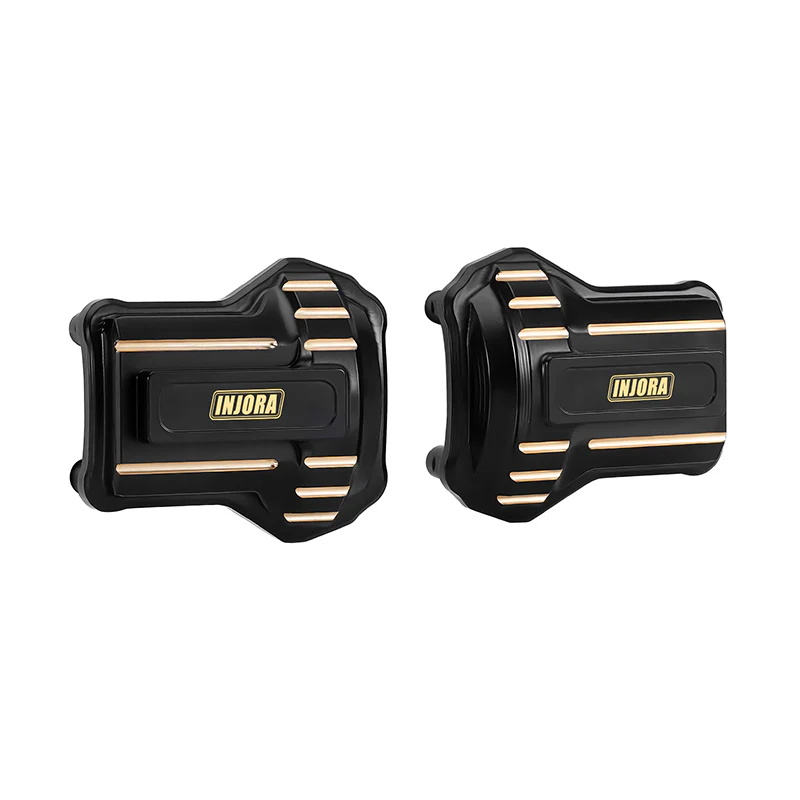 INJORA 55g/pcs Black Brass Diff Covers for 1/10 FMS FCX10 - Image 6