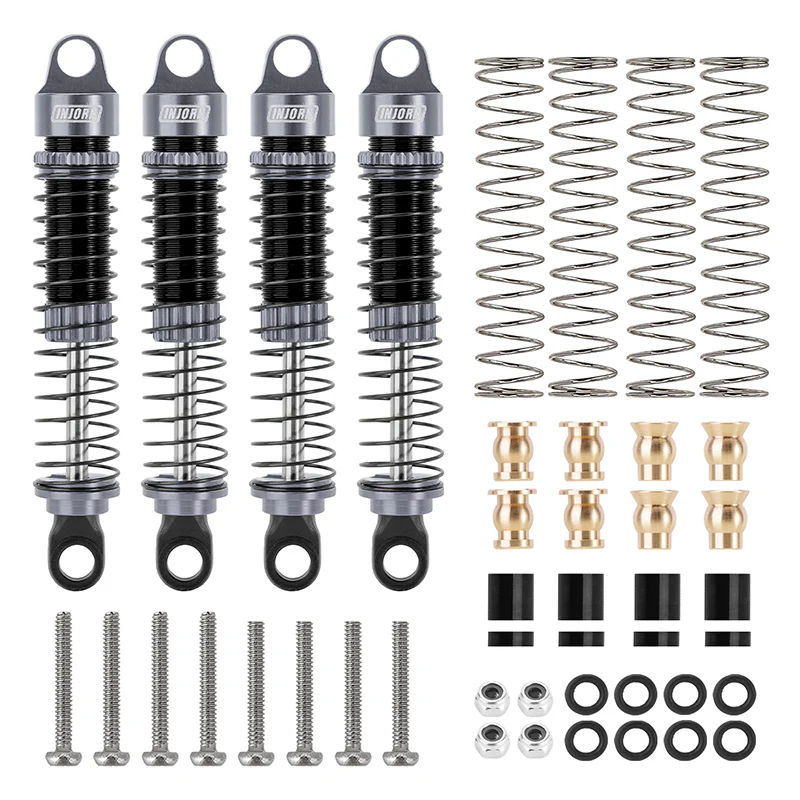 INJORA 59mm Long Threaded Oil Shocks for 1/18 Redcat Ascent-18 HPI Venture18 - Image 5