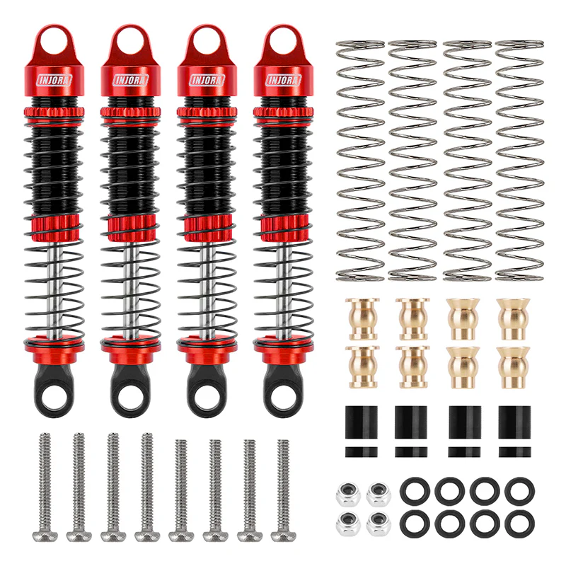 INJORA 59mm Long Threaded Oil Shocks for 1/18 Redcat Ascent-18 HPI Venture18 - Image 9