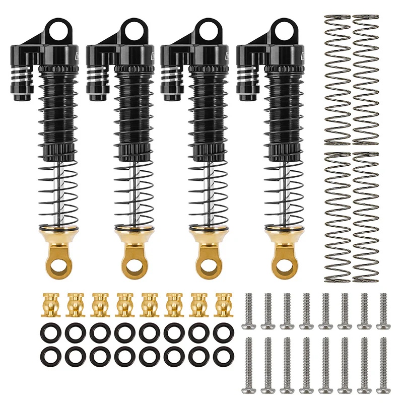 INJORA 59mm Long Threaded Oil Shocks with Brass End for 1/18 TRX4M Upgrade - Image 10