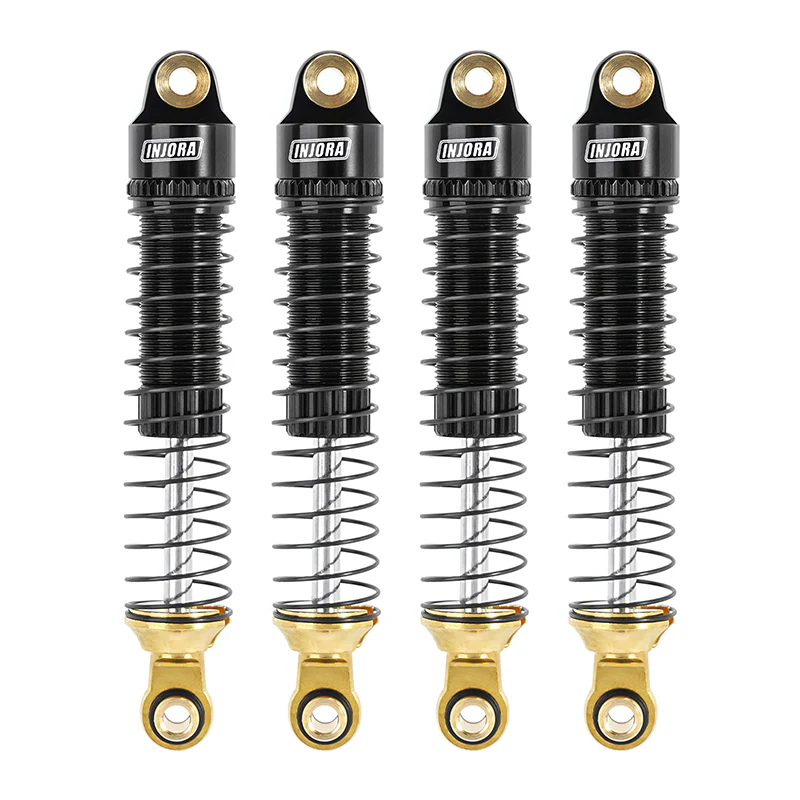 INJORA 59mm Long Threaded Oil Shocks with Brass End for 1/18 TRX4M Upgrade - Image 3