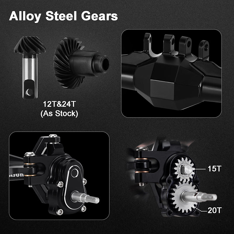 INJORA +5mm Diamond Portal Axles for 1/18 TRX4M - Image 22