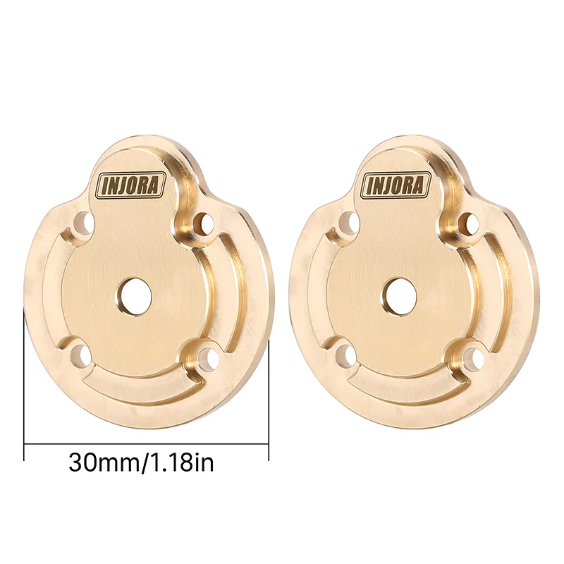 INJORA 66g/set Brass Portal Cover Steering Knuckle Set for 1/18 UTB18 Capra (UTB18-02) - Image 8