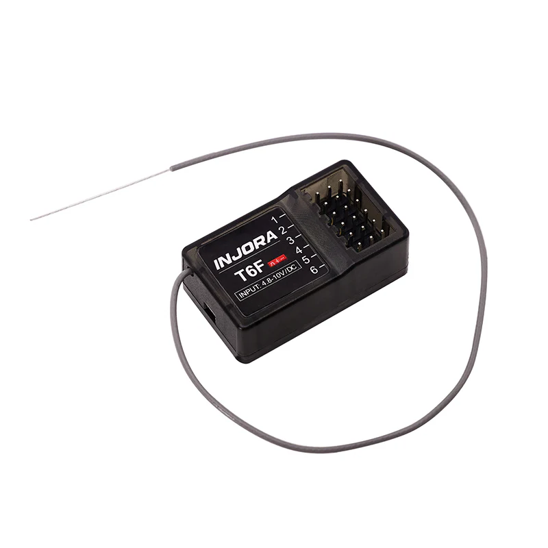 INJORA 6CH 2.4GHz Receiver for 1/24 1/18 1/10 RC Cars - Image 5