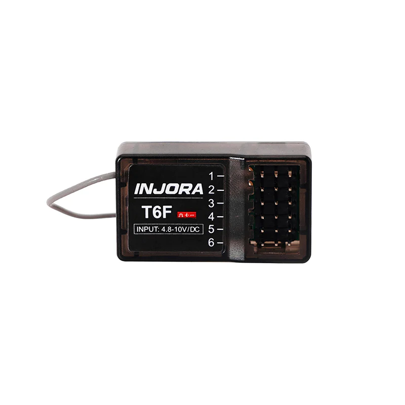 INJORA 6CH 2.4GHz Receiver for 1/24 1/18 1/10 RC Cars - Image 6
