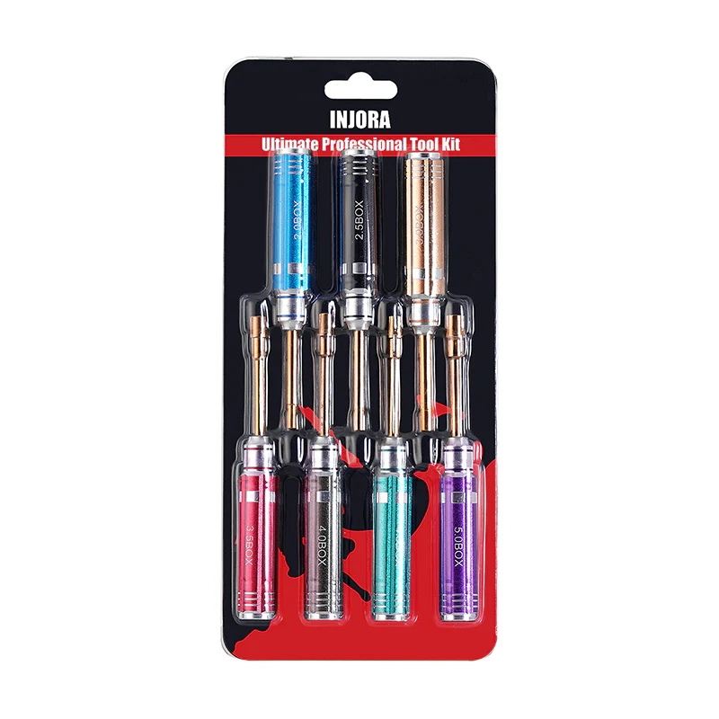 INJORA 7 Mini Box Hex Nut Driver Wrench Kit for 1/24 1/18 RC Crawler - Image 7