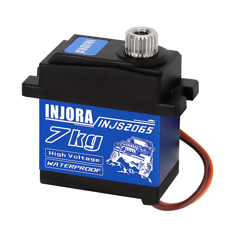 INJORA 7KG Waterproof 2065 Servo with Mount & Horn for 1/24 Axial SCX24 Upgrade - Image 3
