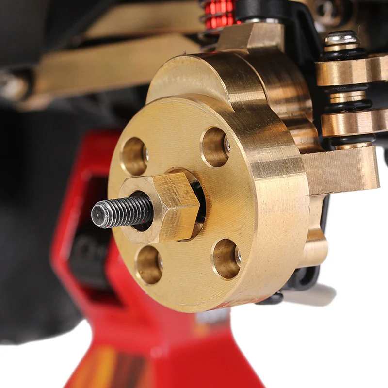 INJORA 7mm Brass Wheel Hex Hub Extenders for FMS FCX24 FCX18 (FCX24-07) - Image 6
