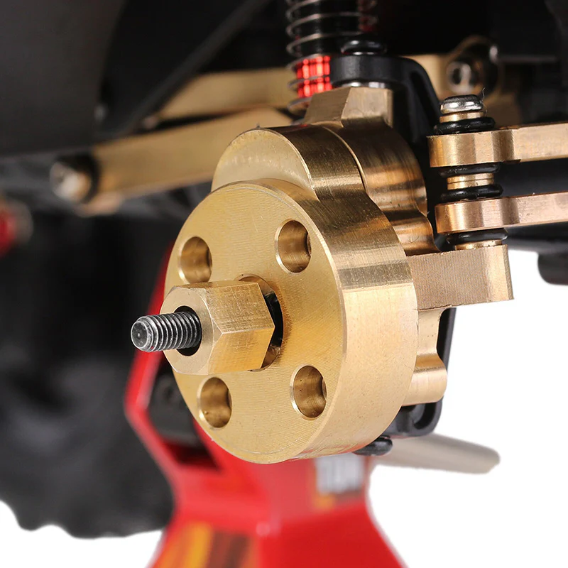 INJORA 7mm Brass Wheel Hex Hub Extenders for FMS FCX24 FCX18 (FCX24-07) - Image 8