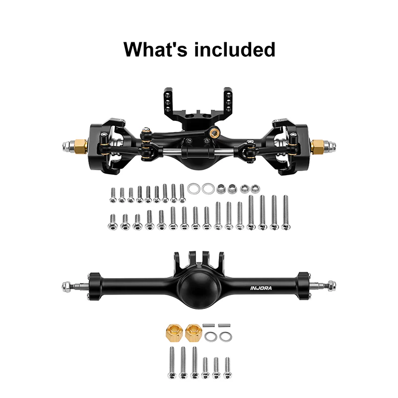 INJORA +7mm Planet Axles with Double Joint Shafts for 1/18 TRX4M - Image 3