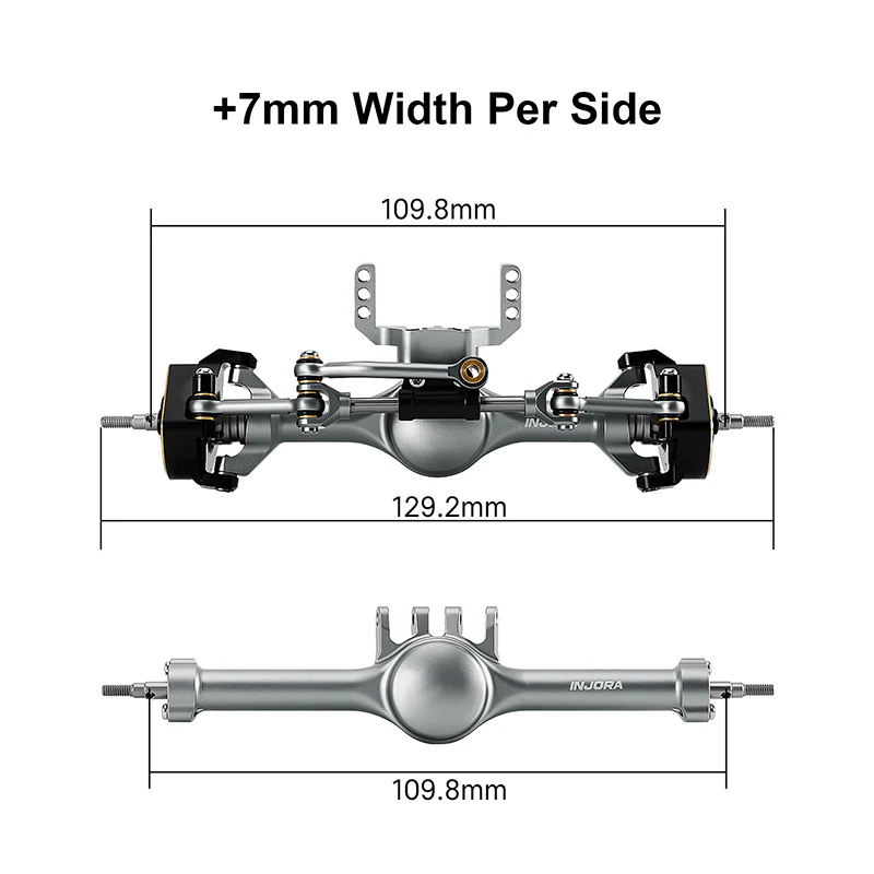 INJORA +7mm Planet Axles with Double Joint Shafts for 1/18 TRX4M - Image 30