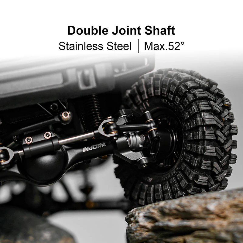 INJORA +7mm Planet Axles with Double Joint Shafts for 1/18 TRX4M - Image 6