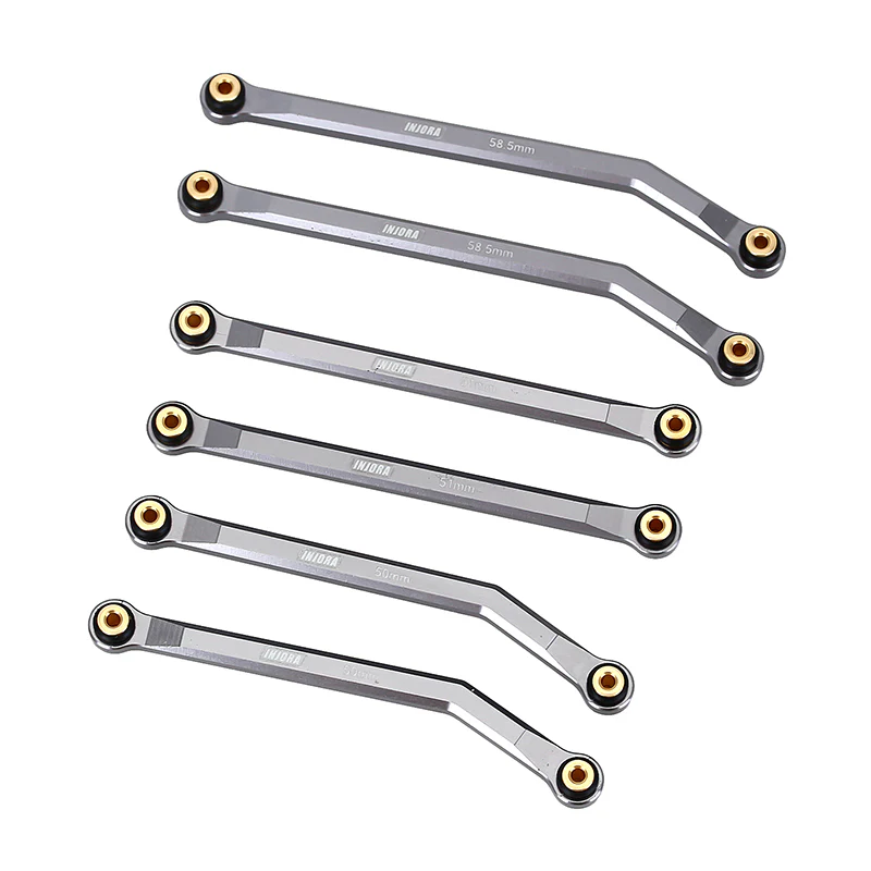 [US Warehouse] INJORA 7pcs High Clearance Chassis Links for SCX24 C10 JLU Bronco Base Camp 4Runner - Image 10