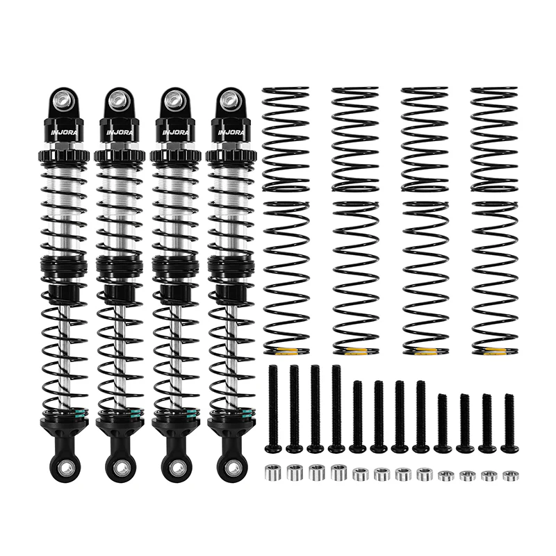 INJORA DRX Dual-Rate Spring Oil Shocks for 1/10 RC Crawlers, 80mm / 90mm / 100mm / 110mm / 120mm - Image 18