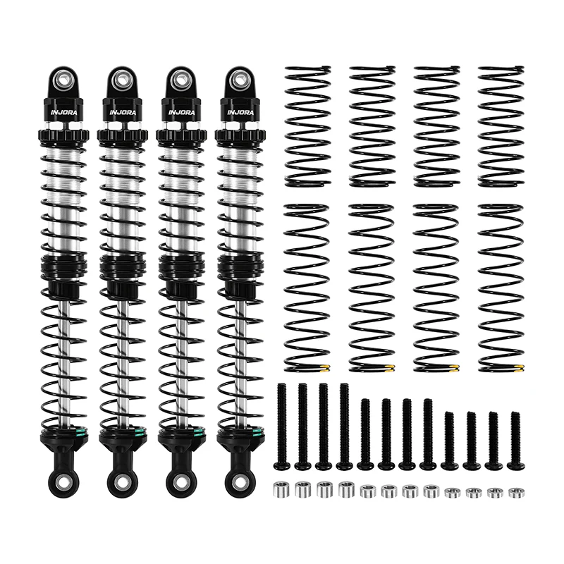 INJORA DRX Dual-Rate Spring Oil Shocks for 1/10 RC Crawlers, 80mm / 90mm / 100mm / 110mm / 120mm - Image 22