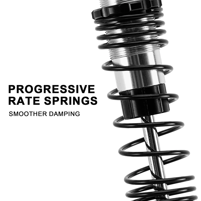 INJORA 88mm Oil Shocks with Progressive Springs for 1/16 Monster Truck Mini Maxx Mini XRT - Image 8