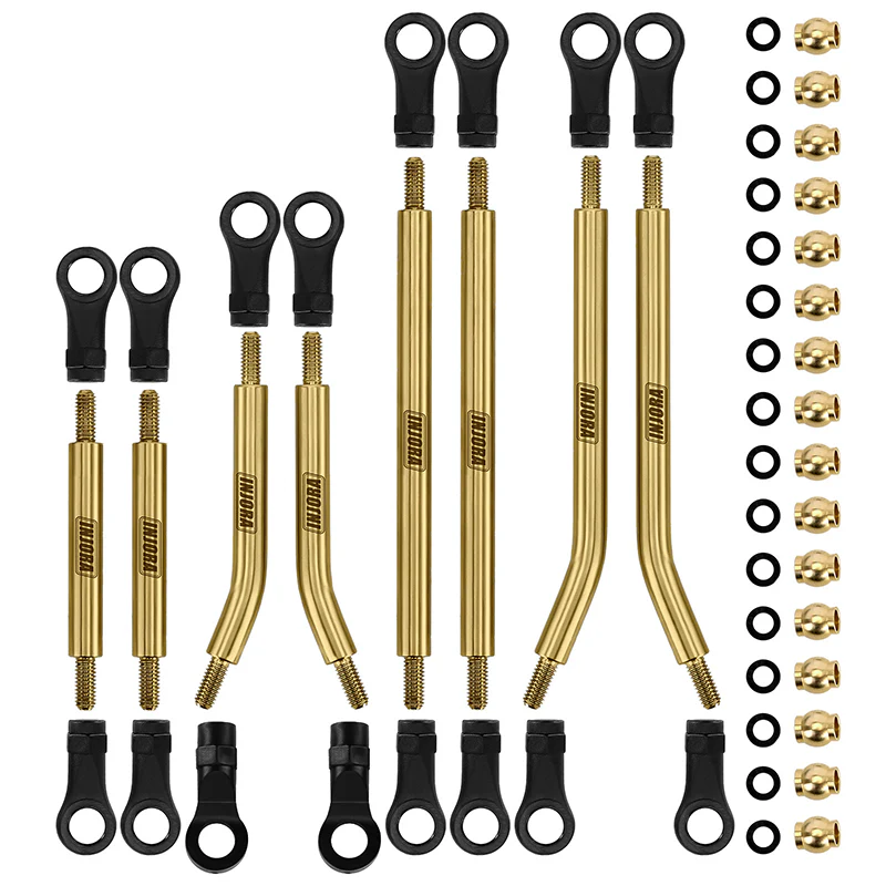 INJORA 8PCS Brass High Clearance Links Set for 1/18 TRX4M High Trail K10 F150 (4M-77) - Image 8