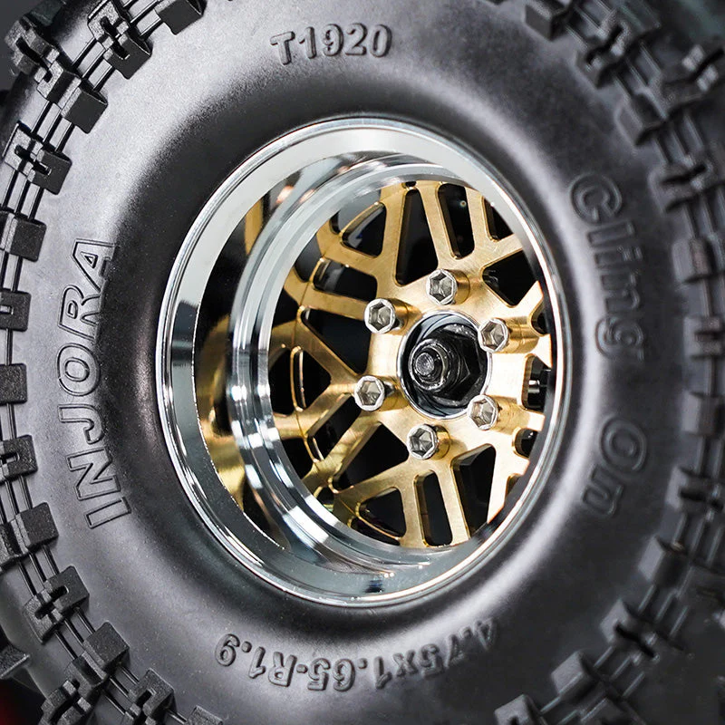 INJORA 1.9" ModuWheel Brass & Aluminum -9.65mm Offset Wheels for 1/10 RC Crawlers - Image 14