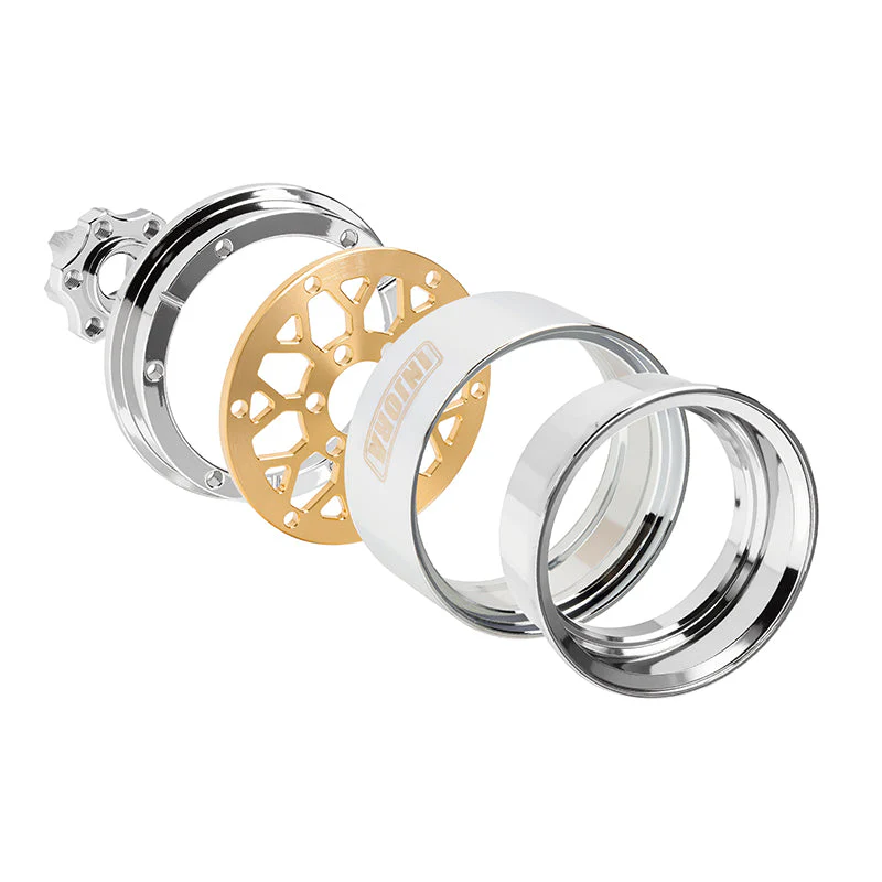 INJORA 1.9" ModuWheel Brass & Aluminum -9.65mm Offset Wheels for 1/10 RC Crawlers - Image 4