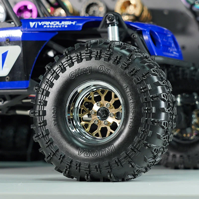 INJORA 1.9" ModuWheel Brass & Aluminum -9.65mm Offset Wheels for 1/10 RC Crawlers - Image 6