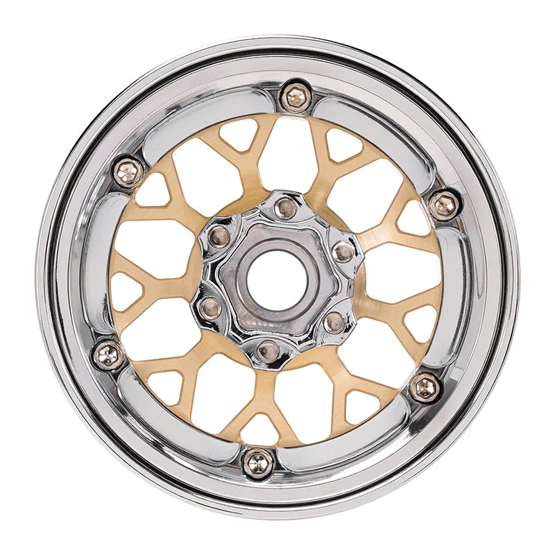 INJORA 1.9" ModuWheel Brass & Aluminum -9.65mm Offset Wheels for 1/10 RC Crawlers - Image 7