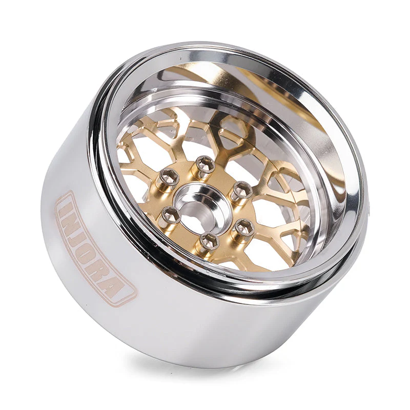 INJORA 1.9" ModuWheel Brass & Aluminum -9.65mm Offset Wheels for 1/10 RC Crawlers - Image 9