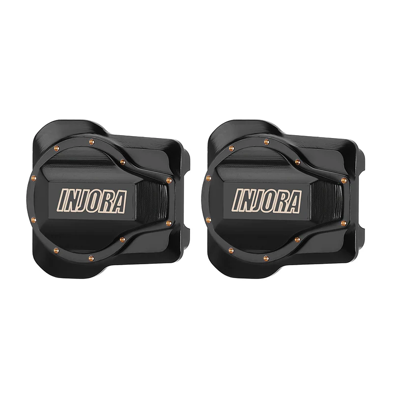 INJORA 9g/pcs Black Coating Brass Front Rear Diff Covers for 1/18 TRX4M (4M-62) - Image 4