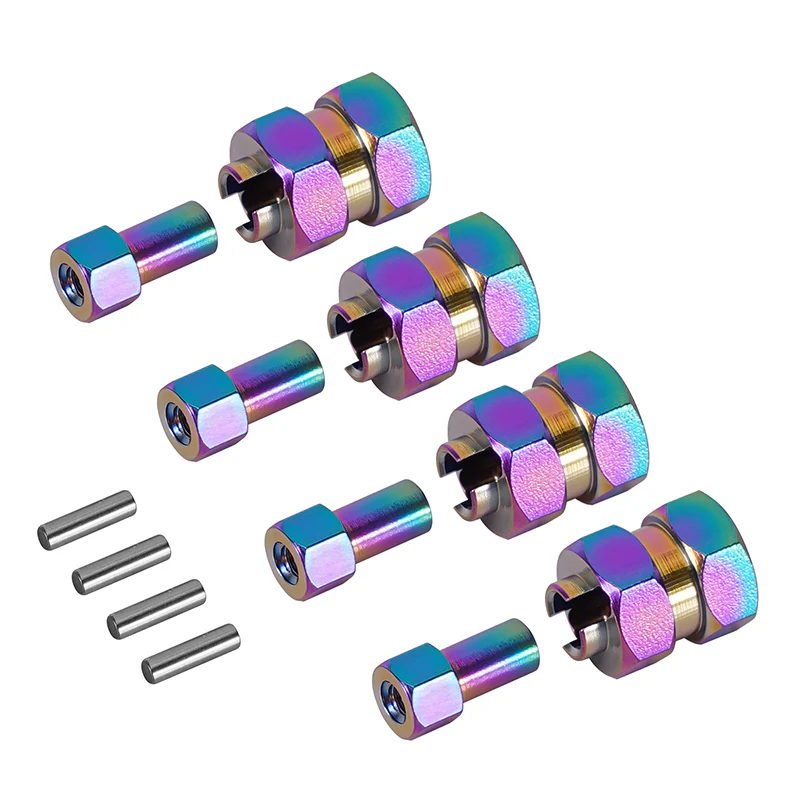 [Germany Clearance Deal] INJORA 9mm(+5mm) Stainless Steel Extended Wheel Hexes For 1/24 SCX24 AX24
