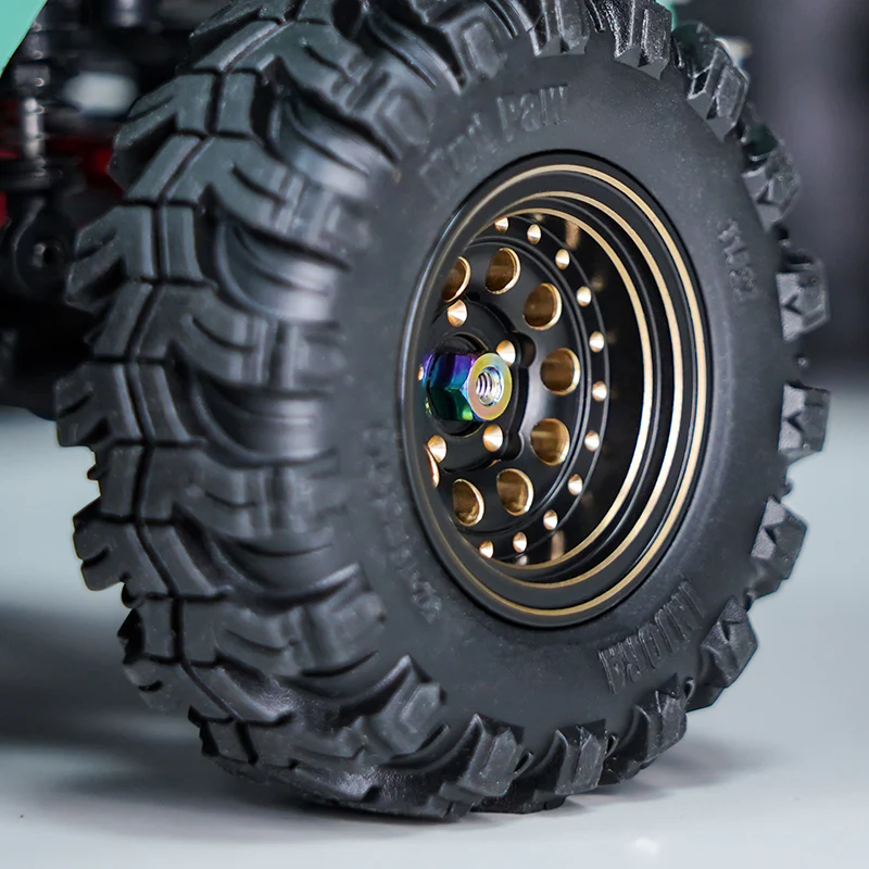 INJORA 9mm(+5mm) Stainless Steel Extended Wheel Hexes For 1/24 SCX24 AX24 - Image 8