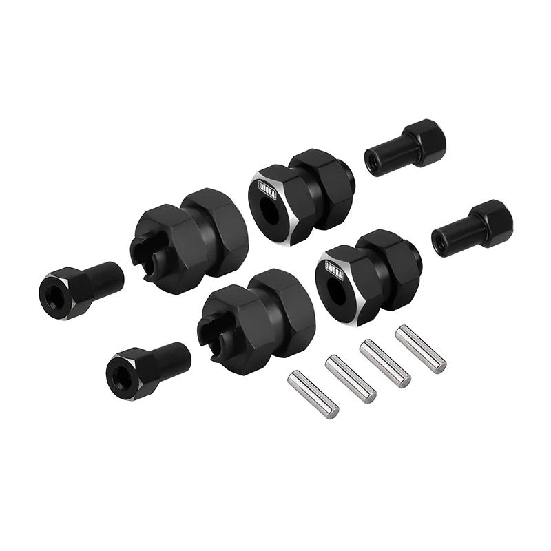 [Germany Clearance Deal] INJORA 9mm(+5mm) Stainless Steel Extended Wheel Hexes For 1/24 SCX24 AX24