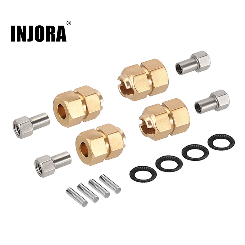 INJORA 9mm(+5mm) Extended Wheel Hexes for 1/18 TRX4M - Image 7