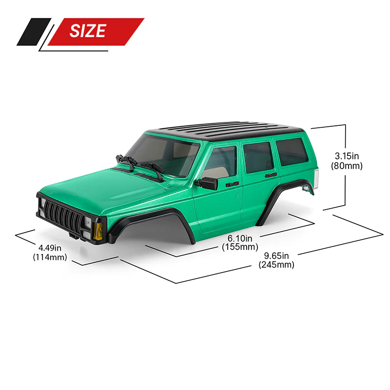 INJORA Cherokee Body for 155mm 1/18 TRX4M Bronco Defender - Image 15