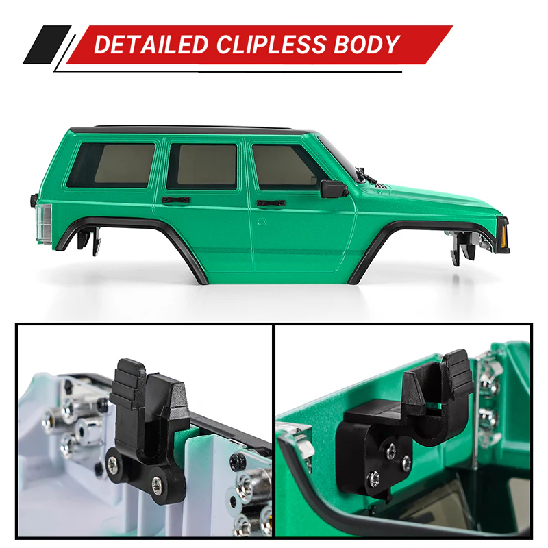 INJORA Cherokee Body for 155mm 1/18 TRX4M Bronco Defender - Image 17