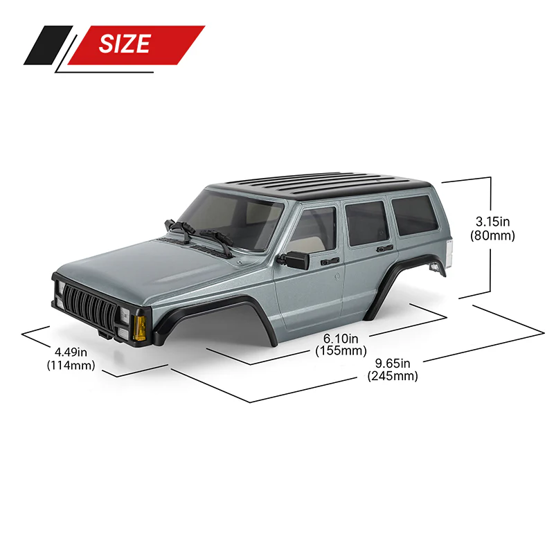 INJORA Cherokee Body for 155mm 1/18 TRX4M Bronco Defender - Image 9