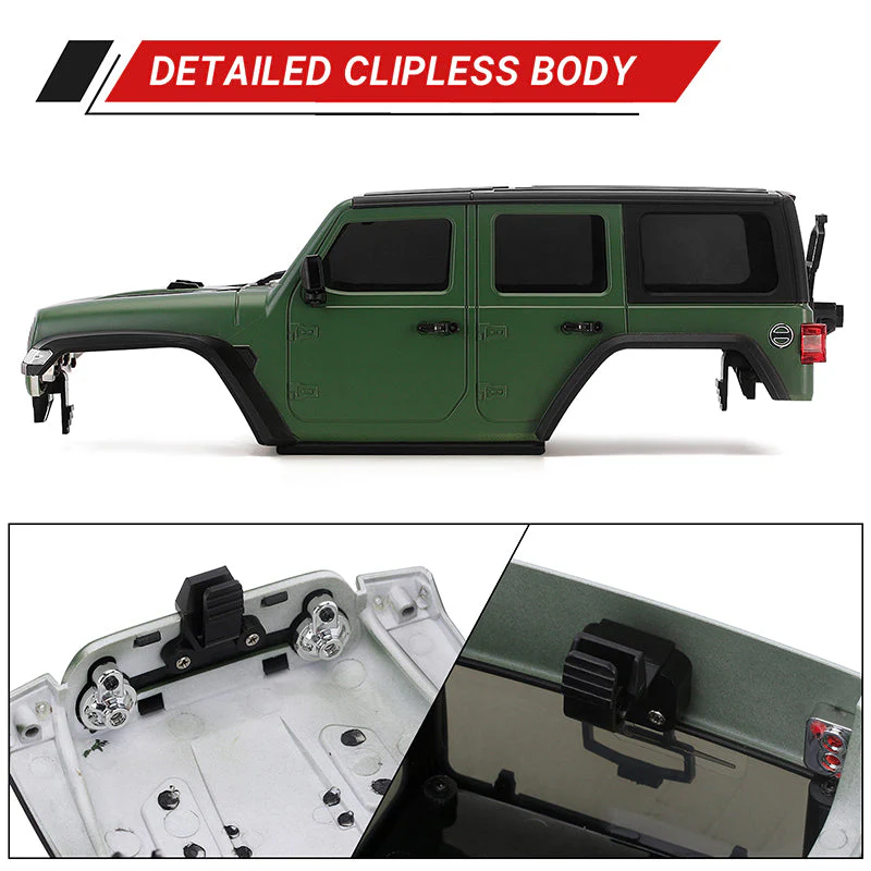 INJORA Hard Top Body for 155mm 1/18 TRX4M Bronco Defender - Image 22