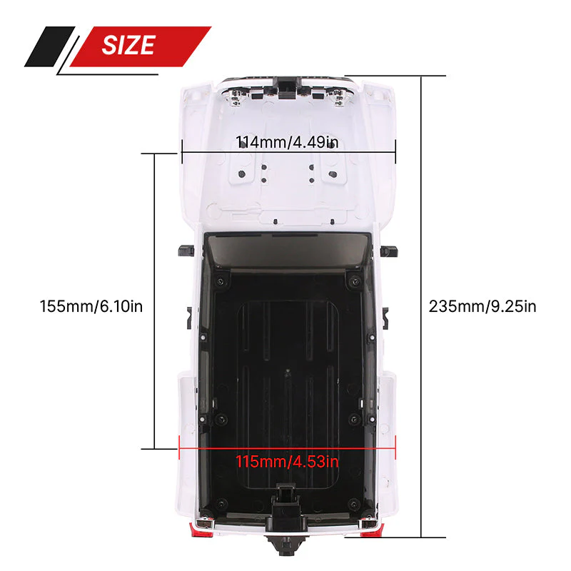 INJORA Hard Top Body for 155mm 1/18 TRX4M Bronco Defender - Image 8