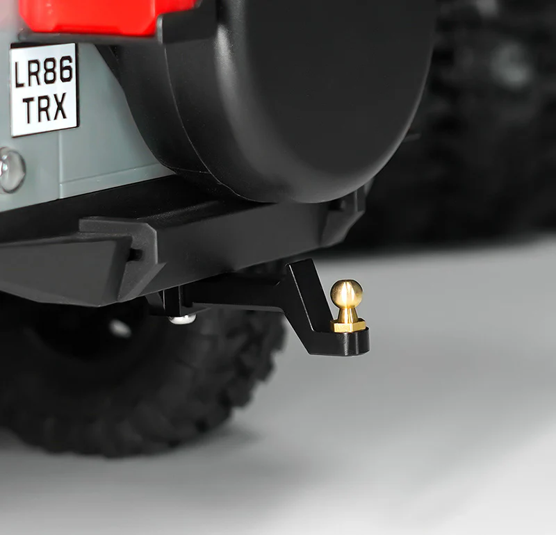 INJORA Adjustable Aluminum Trailer Tow Hitch With Brass Ball for 1/18 TRX4M - Image 4