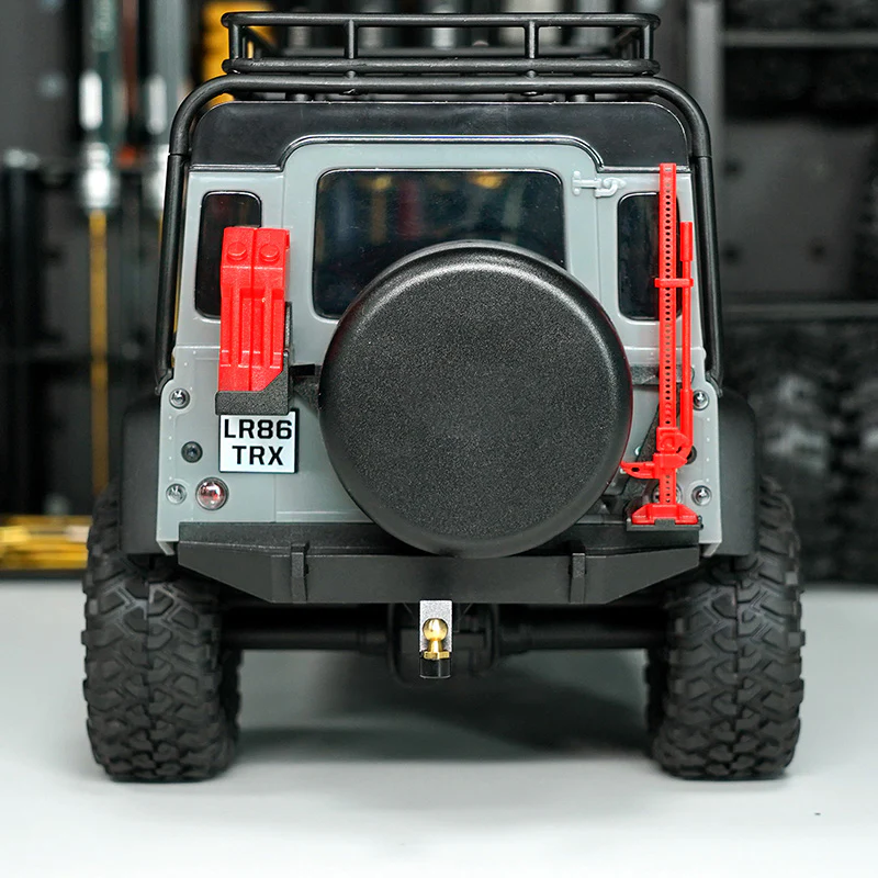 INJORA Adjustable Aluminum Trailer Tow Hitch With Brass Ball for 1/18 TRX4M - Image 5