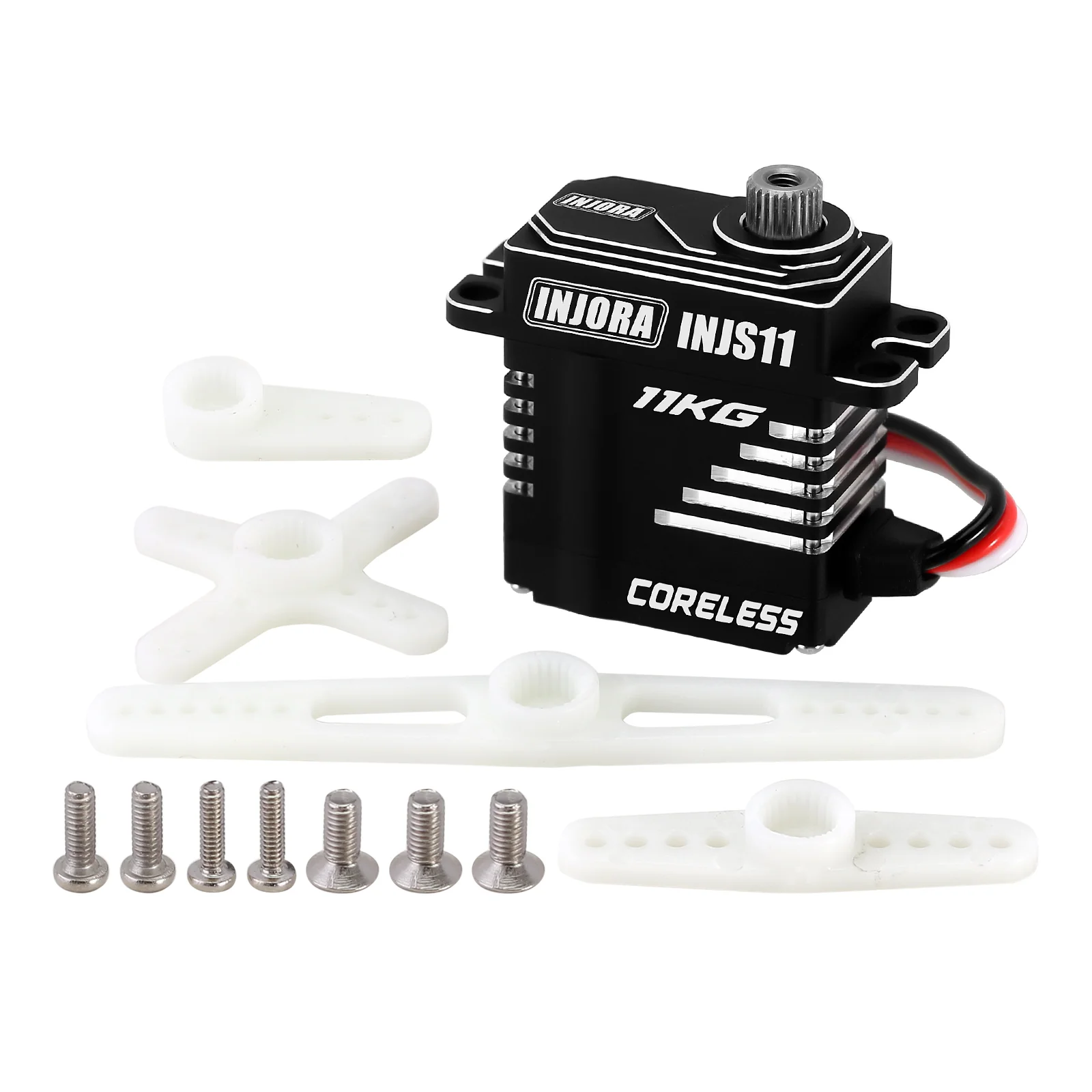 INJORA INJS11 Servo with Brass Servo Mount & Horn for 1/18 Redcat Ascent-18 - Image 3