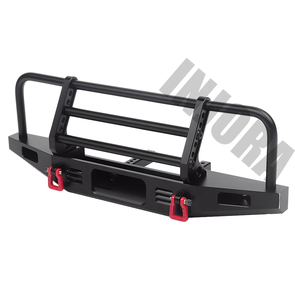 INJORA Adjustable Metal Front Bumper for TRX4 SCX10 & SCX10 II - Image 4
