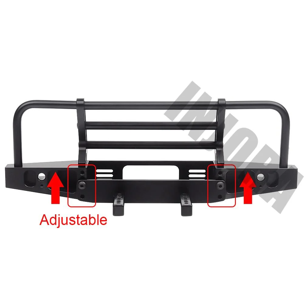 INJORA Adjustable Metal Front Bumper for TRX4 SCX10 & SCX10 II - Image 8
