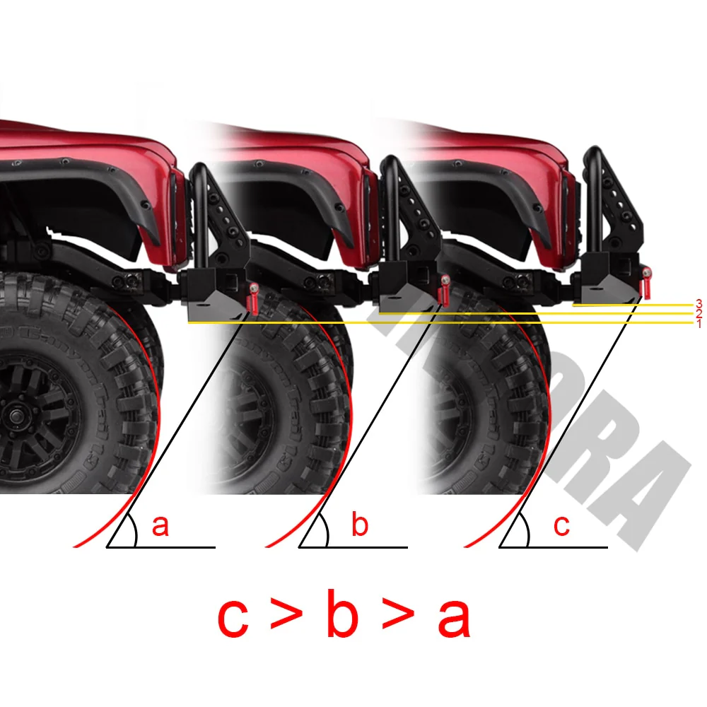 INJORA Adjustable Metal Front Bumper for TRX4 SCX10 & SCX10 II - Image 9