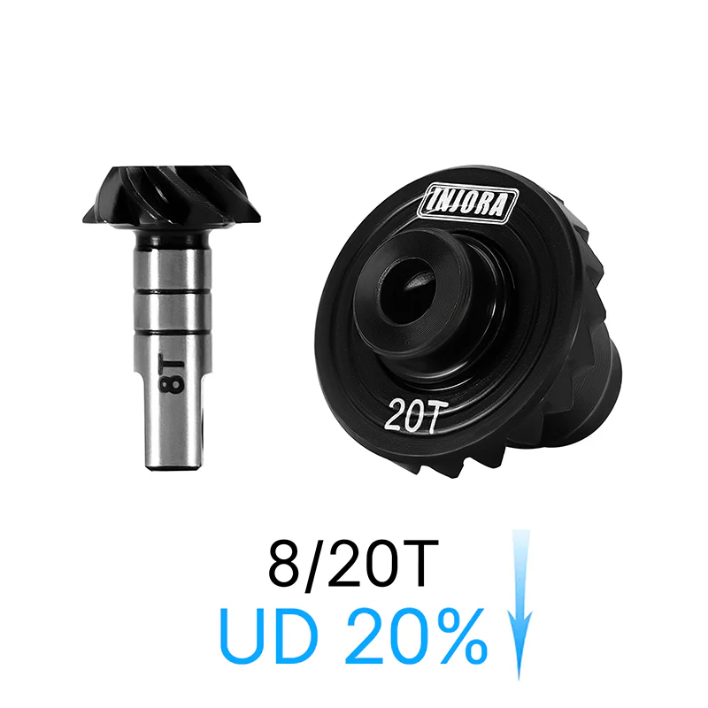 INJORA Alloy Steel Helical Diff Gears for 1/18 Redcat Ascent-18 - Image 18