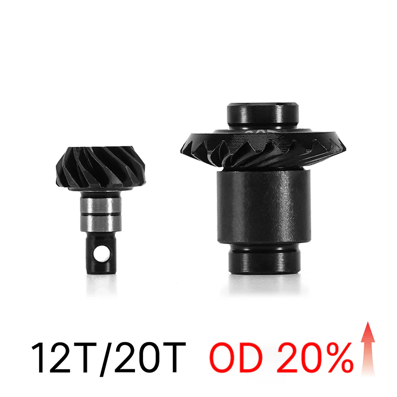 INJORA Alloy Steel Helical Overdrive Gears for FMS FCX24 FCX18 - Image 2