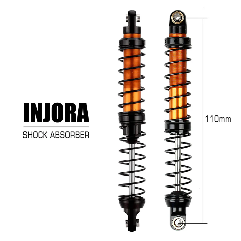 INJORA Aluminum 70-120mm Dual Stage Spring Shock Absorber Damper for 1/10 RC Crawler - Image 14