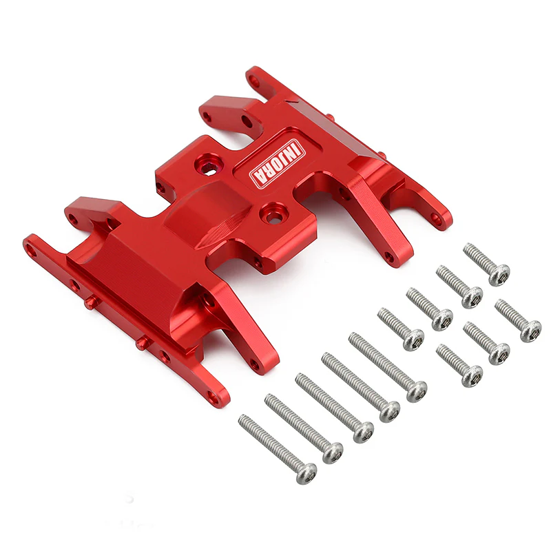 INJORA Aluminum Gearbox Mount, Transmission Skid Plate for Axial SCX24 - Image 11