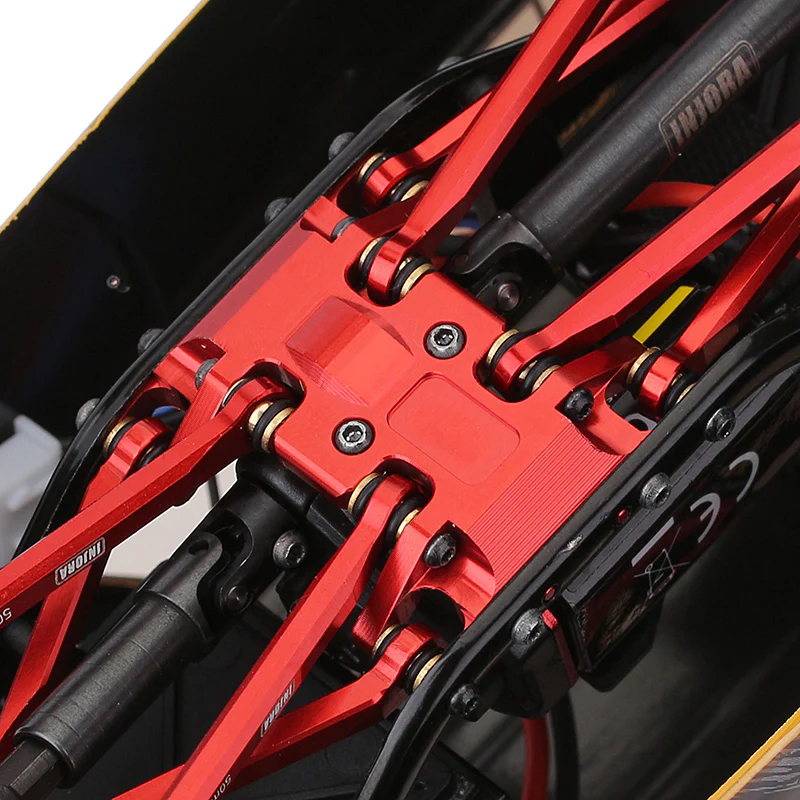 INJORA Aluminum Gearbox Mount, Transmission Skid Plate for Axial SCX24 - Image 14