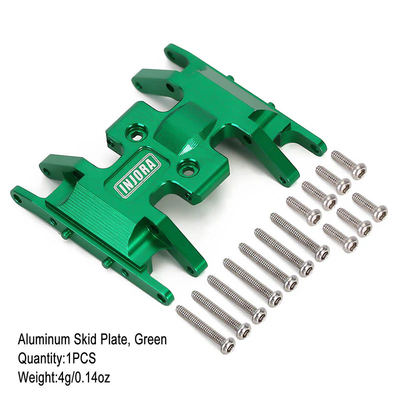 INJORA Aluminum Gearbox Mount, Transmission Skid Plate for Axial SCX24 - Image 15